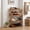 Brown-4, variant on HDUTNGISN 3 Tier Foldable Bamboo Shoe Rack,Tool Free Setup Shoe Organizer, 20x10x15in Entryway Storage,Tawney