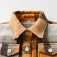 thumbnail image 4 of Gamivast Plaid Shirts for Boys Toddlers Long Sleeve Button Down Flannel Shirts Us 12 Months - 12 Years Old Fall Fashion Lapel Collar Winter Warm Shacket Jackets with Chest Pockets, 4 of 5
