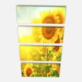 thumbnail image 2 of Bright Sunflowers Blooming on Field - Large Animal Canvas Art Print, 2 of 3