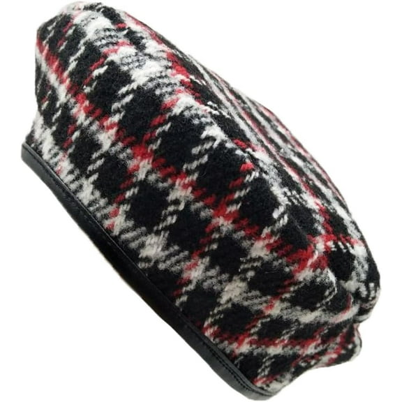 YooGuoGuo Classic Plaid Berets for Women Style Fall Winter Paris Hat Houndstooth Beret Adjustable Cap