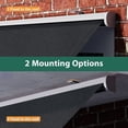 thumbnail image 4 of Macrout 48" Patio Window Awning, Fully Assembled Manual Retractable Sunshade for Door Entrance, Dark Grey, 4 of 9