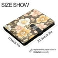 thumbnail image 3 of Premium Faux Leather Notebook - Refillable, Multi-Functional Organizer, 23.3x17cm, All-Season Use，Ffloral, 3 of 6
