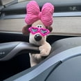 thumbnail image 1 of Plush Car Decoration Pig Soft High-Quality Material Dashboard Windshield Ornament, 1 of 8