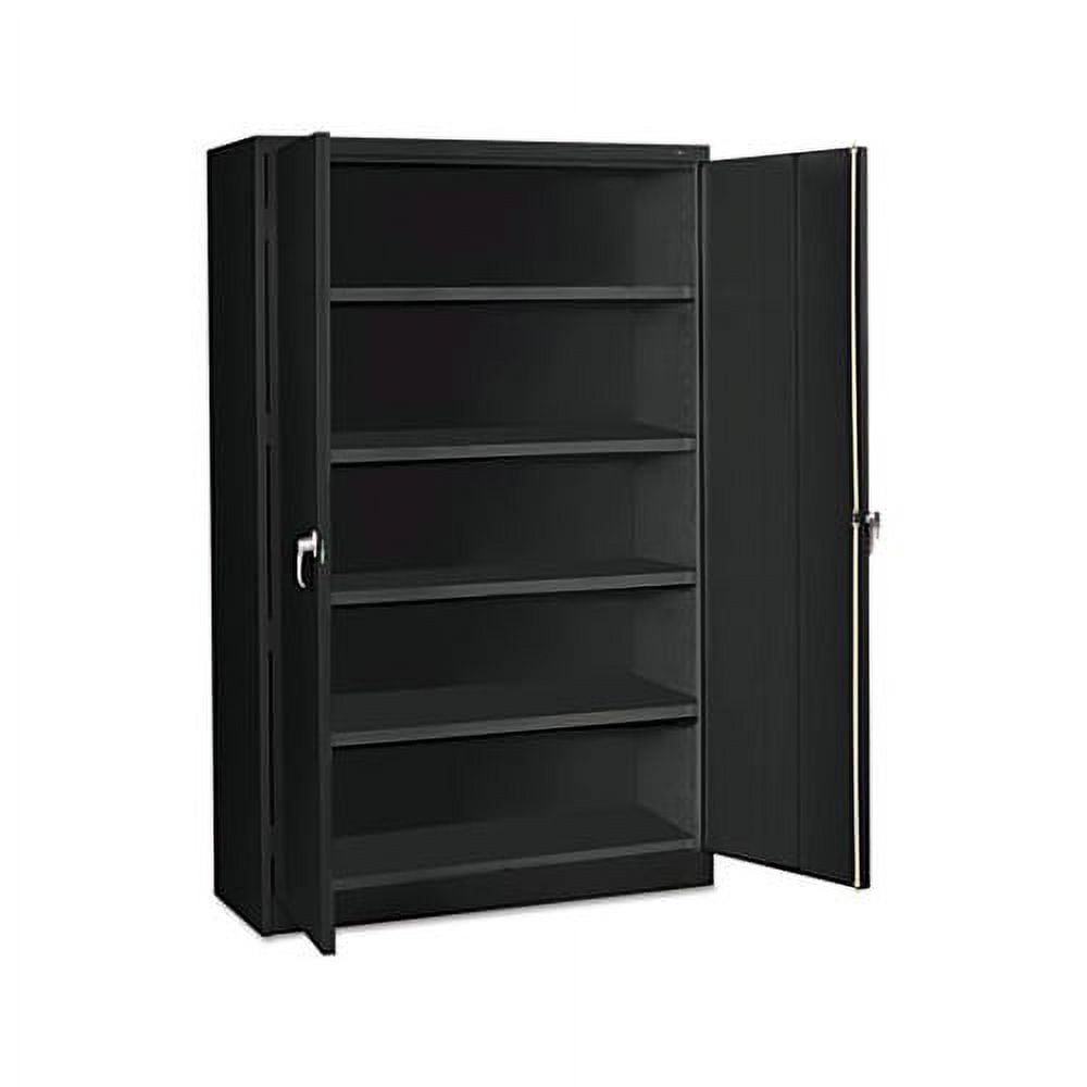 Assembled Jumbo Steel Storage Cabinet 48w x 18d x 78h, Black