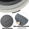 thumbnail image 3 of 12 Pcs Absorbent Coasters for Drinks, 4.3"/11 cm Heat Resistant Coasters for Coffee Table, Minimalist Woven Cups Coasters for Home Decor Office Dining Desk Tabletop Protection, 3 of 8