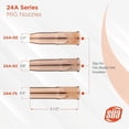 thumbnail image 2 of MIG Nozzles - Replacement for Lincoln/Magnum 300 & 400 and Tweco #3 & #4 Guns - Size: 3/4" - Model: 24A-75 - (4 PACK), 2 of 2