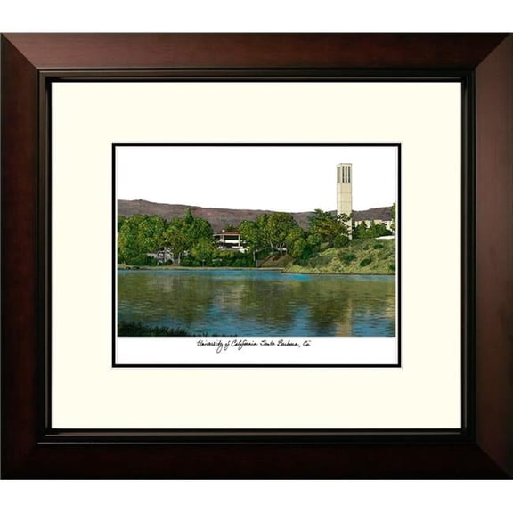 Campus Images CA936LR UC Santa Barbara Legacy Alumnus Satin Framed Lithograph