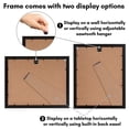thumbnail image 5 of Americanflat 9x12 Picture Frame with Shatter-Resistant Glass with 6x8 Mat 2 Pack Display Photo Frames - Black, 5 of 7