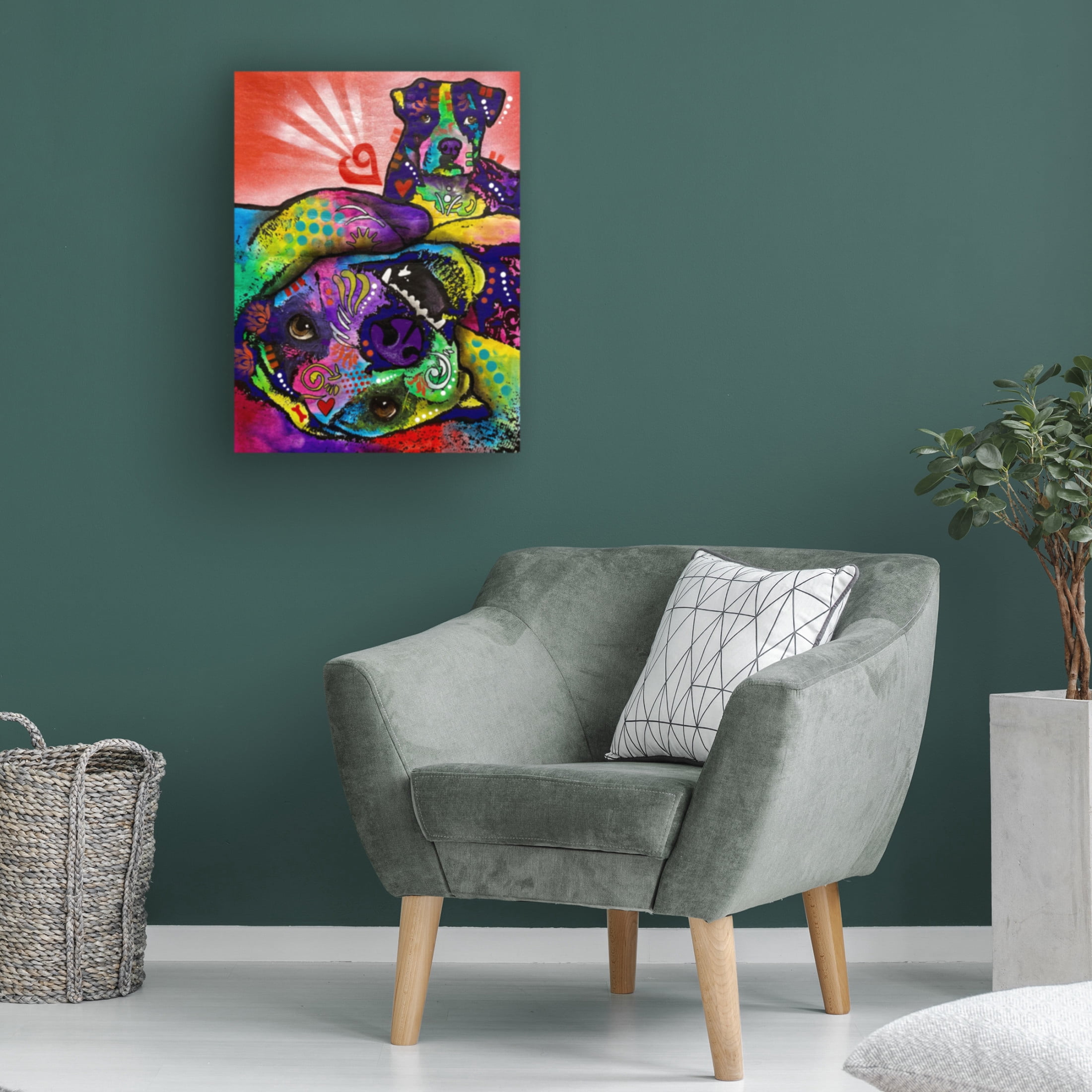 Canvas Wall Art - Dean Russo 'Do A Barrel Roll' Wall Art for Living Room, Bedroom, or Office Décor by Trademark Fine Art - 35 x 47 Inches