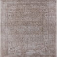 thumbnail image 1 of Ahgly Company Machine Washable Indoor Square Industrial Modern Silver Pink Area Rugs, 6' Square, 1 of 7