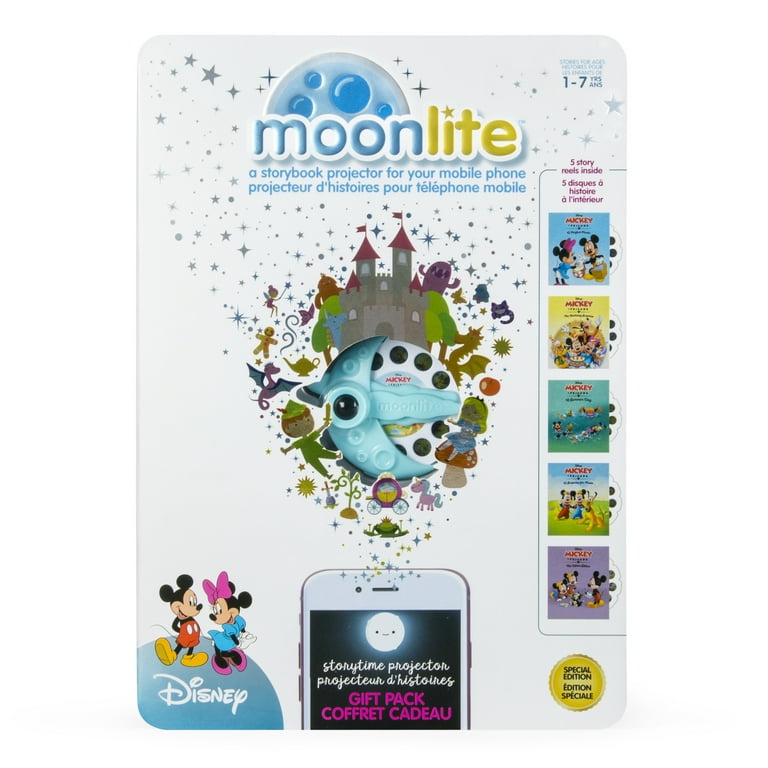 Disney Special Edition Moonlite Storybook Projector for Mobile Phone Gift  Pack
