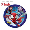 thumbnail image 3 of Spidey y sus increíbles amigos suministros de decoración para fiesta plato de papel mantel tema Spiderman globos para Baby Shower favores para niños, 3 of 5