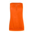 thumbnail image 5 of Fshinging 2026 Summer Fashion Tank Top for Women V Neck Keyhole Basic Solid Casual Sleeveless Regular Fit Plus Size Outfits Orange S, 5 of 6