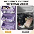thumbnail image 4 of Bolsa de maquillaje Royalfair, enrollable, impermeable, color violeta, para mujer, 4 of 9