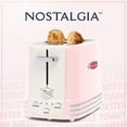 thumbnail image 5 of Nostalgia Retro Toaster 2 Slice Vintage Toaster Oven for Bagels & Thick Bread, Pink, 5 of 7