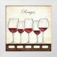 thumbnail image 3 of Andrea Laliberte 26x26 White Modern Wood Framed Wall Art Titled - Les Vins Rouges, 3 of 5