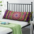 thumbnail image 2 of Artistic Paisley Body Pillow Cover - Vintage Retro Design 20x54, Full Body Pillow Protector, Machine Washable & Durable Fabric, 2 of 6