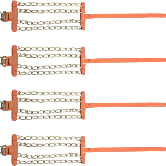 4 Pcs Tire Cables Snow Chains for Car Tires Winter Security