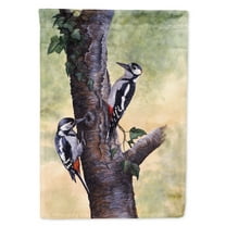 Carolines Treasures BDBA0335GF Woodpeckers by Daphne Baxter Flag Garden Size  Small multicolor