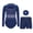 Navy Blue, variant on Runhomal Kids Girls Shiny Rhinestone Long Sleeve Gymnastic Leotard Ballet Tumbling Dance Unitard with Shorts Set Burgundy 8