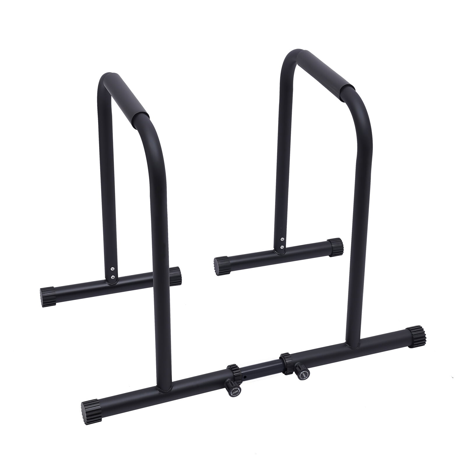 Dip Station, Indoor Pull Up and Dip Station Black, 2-in-1 Pull Up Bar and Parallel Bars, with Foam Handles, High Hardness Steel Tube, for Home Gym, Calisthenics, Strength Training