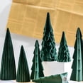thumbnail image 3 of Decoración de árbol de Navidad de cerámica roja/verde, decoración de escritorio, adornos navideños de lujo, 3 of 4
