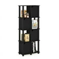 thumbnail image 6 of Furinno Brahms 5-Tier Storage Shelf with 4 Doors, Black Oak/Black, 6 of 7