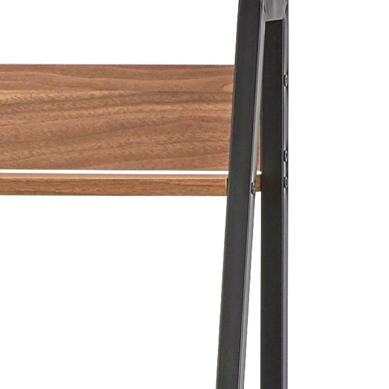 Free Shipping! TMS Denton 5-Tier Ladder Bookshelf, Walnut/Black