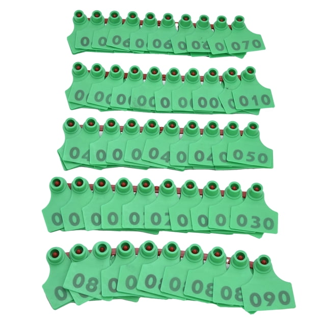 Livestock Ear Tag, TPU Bright Color Ear Tag Indispensable for Poultry Farms for Farm Yellow,Green,Orange