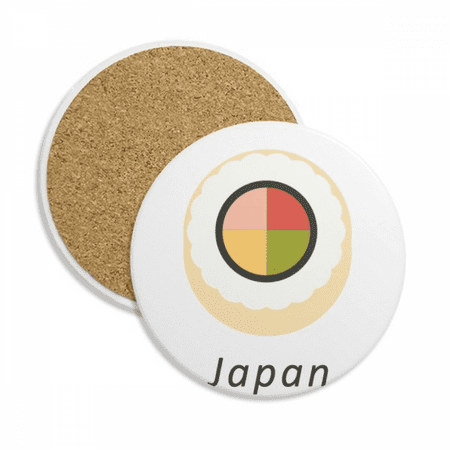 

Traditional Japanese Maki Sushi Coaster Cup Mug Tabletop Protection Absorbent Stone