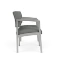 thumbnail image 4 of Lenox Chaise d'Attente de Réception en Acier à 2 Places / Acier Argenté / Gris Pâle, 4 of 5