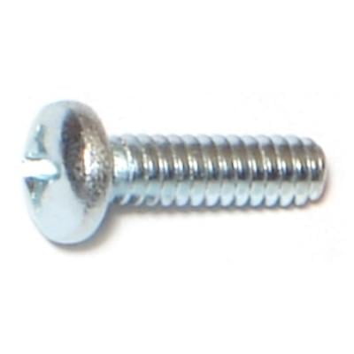

#6-32 x 1/2 Zinc Phillips Pan Head Machine Screws (60 pcs.)