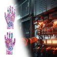 thumbnail image 4 of 12 Pairs Gardening Gloves for Women - DELESYS Breathable Rubber Coated Garden Gloves Multi-purposes Gardening Gloves, Non-Slip Grip Work Gloves Women, 9.1x 3.15 inches, 4 of 5