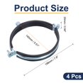 thumbnail image 2 of 4 Pack Split Ring Pipe Hanger, 140mm/5.5inch Adjustable Pipe Bracket Clamp, 2 of 6