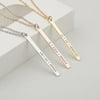 Personalized Silver Dainty Bar Necklace - Mother's Day Gift for Mom - Gift for Her - Birthday Gift - Engravable Name Necklace - Ships Next Day