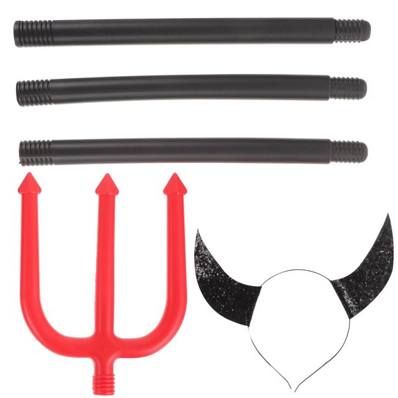 FOMIYES 1 Set Cosplay Hair Decorations Black Plastic for Family Masquerade Fun