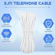 thumbnail image 4 of White Male 6P2C RJ11 Plug Telephone Fax Modem Line Cable, 14M for Landline Telephone, 4 of 5