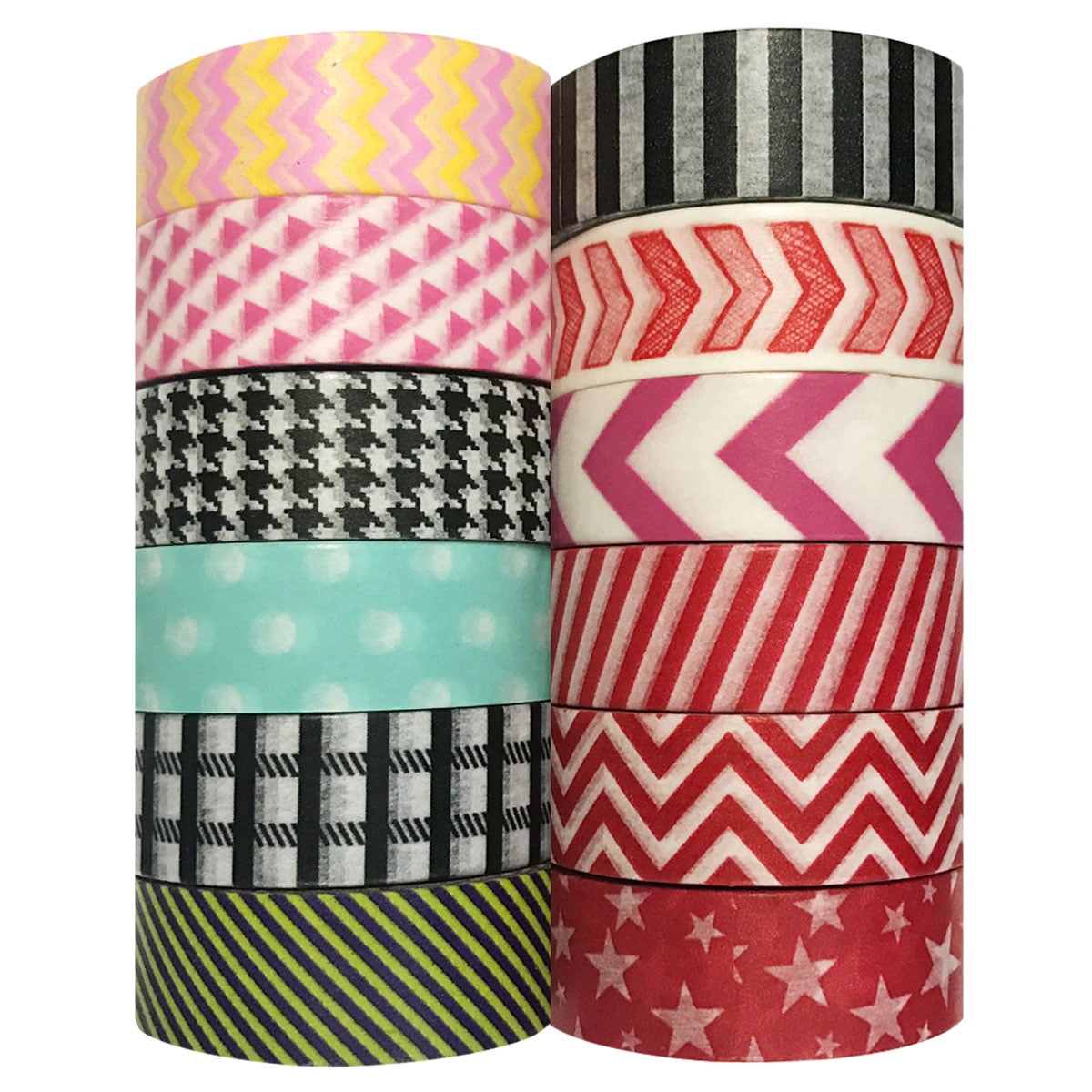 Wrapables® WPSET73 Washi Masking Tape Collection (Set of 12)