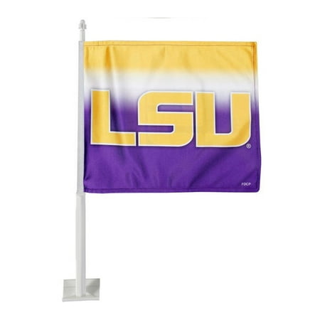 Ncaa Door Flag - NCAA LSU Tigers Ombre Car Flag