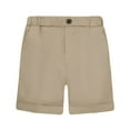 thumbnail image 4 of Boys Uniform Shorts Casual Elastic Waist School Golf Shorts Button Lightweight Loose Fashion Comfy Soft Shorts with Pockets, 4 of 4