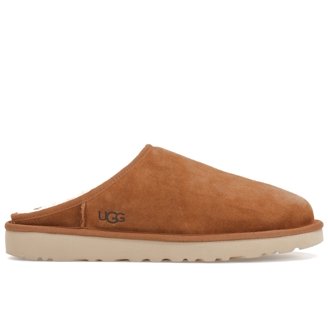 UGG Men's Chestnut Ascot Slippers, Suede Upper, Wool Lining
