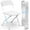 White, variant on 4-Pack White PP Plastic Folding Chairs - No Assembly, Sturdy Frame, Indoor Outdoor