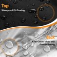 thumbnail image 4 of Lawn Mower Cover, Waterproof Push Mower Covers,Dust UV Protection Universal Oxford Lawnmower Covers with Drawstring & Storage Bag, 4 of 5