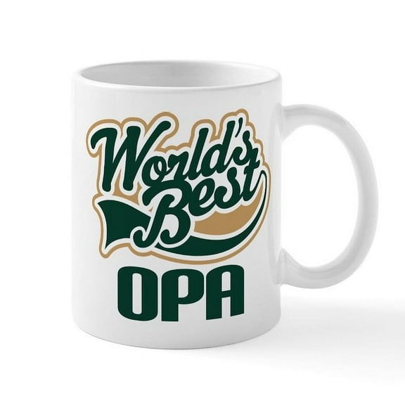 CafePress - Opa (Worlds Best) Mug - 11 oz Ceramic Mug - Novelty Coffee Tea Cup