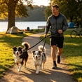 thumbnail image 5 of Cififendec Dual Dog Shock Absorbing Leash, 4.92ft, Reflective Bungee Two Way Splitter Walking Rope for Two Dogs Outdoor Hiking Training, 5 of 5