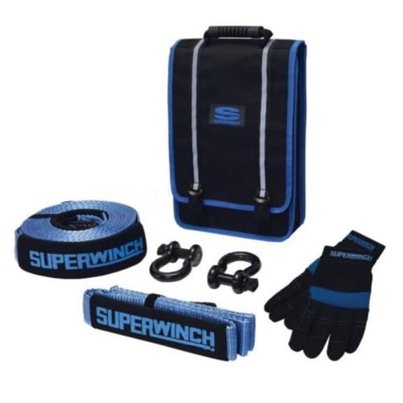 3 in. x 30 ft. Getaway Recovery Kit, Black & Blue