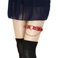 thumbnail image 2 of 2PCs Leather Leg Garter with Chains, Elastic Rock Heart Thigh Garter for Women, 2 of 6
