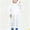 01 White, variant on Freshbabe Kids Transparent Hooded Raincoat Waterproof Long Sleeve Full Button Rain Poncho With Drawstring Hood For School, Outdoor Play & Rainy Days