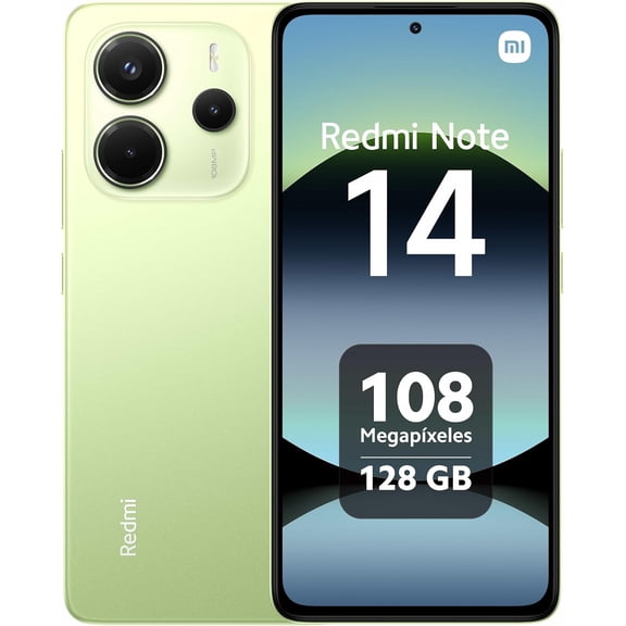 XIAOMI Redmi Note 14 4G LTE (for Tmobile Mint Tello Global) (256GB 8GB) 6.67" 120Hz 108MP AI Camera Global Version Dual Sim (Lime Green)