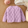 thumbnail image 2 of fatyb Boys Girls Cotton Jacket Button down Crewneck Quilted Coat Warm Casual Thermal Outerwear for Kids, 2 of 6